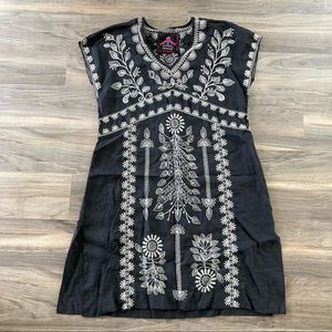 Johnny Was Los Angeles Linen embroidered dress